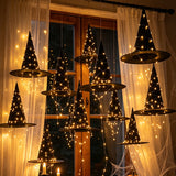 Halloween Floating Witch Hat Light Party Bar Hanging Photo Prop Decor
