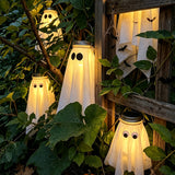 Halloween Mason Jar Ghost Night Light Indoor Outdoor Bar Yard Decor