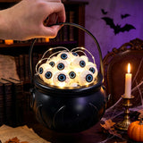 Halloween Skull Skeleton Flame Bucket Light Bar Party Decor New