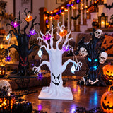 LED Halloween Smirking Ghost Tree Lamp Indoor Yard Tabletop Decor 2026