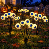 Halloween Solar Eyeball Stake Light Outdoor Waterproof Yard Decor