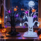 LED Halloween Smirking Ghost Tree Lamp Indoor Yard Tabletop Decor 2026