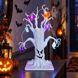 LED Halloween Smirking Ghost Tree Lamp Indoor Yard Tabletop Decor 2026