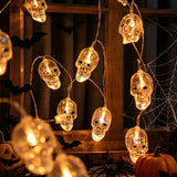 Halloween LED Ghost Skull String Light Bar Party Indoor Yard Decor