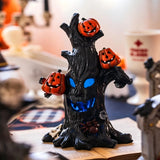 LED Halloween Smirking Ghost Tree Lamp Indoor Yard Tabletop Decor 2026