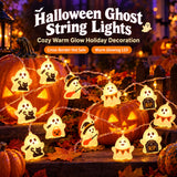 Halloween LED String Lights Cute Ghost Fairy Lights Outdoor Indoor Party Decorations