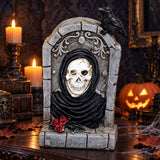 Halloween Skull Tombstone Glow Party Night Light Tabletop Decoration