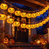 Halloween LED Smirking Pumpkin String Light Indoor Yard Party Decor