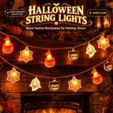 Halloween String Lights LED Black Cat Ghost Lights Holiday Party Bar Decor Atmosphere Lights String