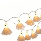 Halloween LED White Gauze Ghost String Light Hanging Party Decor