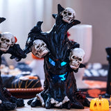 LED Halloween Smirking Ghost Tree Lamp Indoor Yard Tabletop Decor 2026