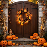 Halloween Wreath String Light Black Vine Bar Party Decor New