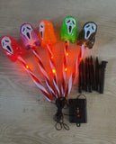Halloween Solar Ghost Face Stake Light New Pumpkin Yard Garden Decor