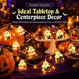 Halloween LED String Lights Cute Ghost Fairy Lights Outdoor Indoor Party Decorations