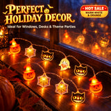 Halloween String Lights LED Black Cat Ghost Lights Holiday Party Bar Decor Atmosphere Lights String