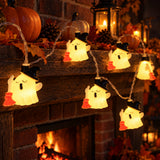 Halloween Ghost Lights LED String Lights Witch Broom Spooky Yard Decor Funny Halloween Decoration