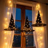 Halloween Floating Witch Hat Light Party Bar Hanging Photo Prop Decor