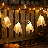 Halloween LED Ghost String Light Hanging Room Party Decor New