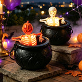 Halloween Skull Skeleton Flame Bucket Light Bar Party Decor New