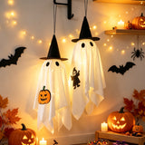 Halloween Hat Ghost Night Light Indoor Party Hanging String Decor New
