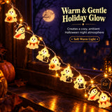 Halloween LED String Lights Cute Ghost Fairy Lights Outdoor Indoor Party Decorations