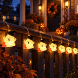 Halloween Ghost Lights LED String Lights Witch Broom Spooky Yard Decor Funny Halloween Decoration