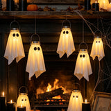 Halloween Mason Jar Ghost Night Light Indoor Outdoor Bar Yard Decor