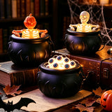 Halloween Skull Skeleton Flame Bucket Light Bar Party Decor New