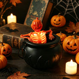 Halloween Skull Skeleton Flame Bucket Light Bar Party Decor New