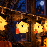 Halloween Ghost Lights LED String Lights Witch Broom Spooky Yard Decor Funny Halloween Decoration