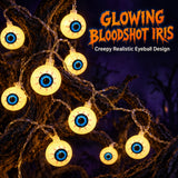 Halloween String Lights Spooky Atmosphere Decoration LED Ghost Eye Lights Indoor Bar Holiday Party Decor String Lights