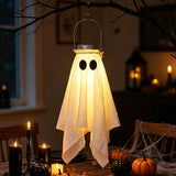 Halloween Mason Jar Ghost Night Light Indoor Outdoor Bar Yard Decor