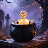 Halloween Skull Skeleton Flame Bucket Light Bar Party Decor New