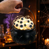 Halloween Skull Skeleton Flame Bucket Light Bar Party Decor New