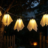 Halloween LED Ghost String Light Hanging Room Party Decor New
