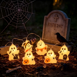 Halloween LED String Lights Cute Ghost Fairy Lights Outdoor Indoor Party Decorations