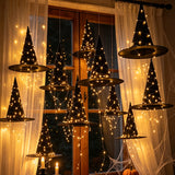 Halloween Floating Witch Hat Light Party Bar Hanging Photo Prop Decor