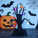LED Halloween Smirking Ghost Tree Lamp Indoor Yard Tabletop Decor 2026