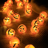 Halloween LED String Lights Spooky Party Decor Indoor Fabric Pumpkin Lights