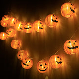 Halloween LED String Lights Spooky Party Decor Indoor Fabric Pumpkin Lights