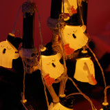 Halloween Ghost Lights LED String Lights Witch Broom Spooky Yard Decor Funny Halloween Decoration