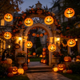 Halloween LED String Lights Spooky Party Decor Indoor Fabric Pumpkin Lights