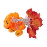 Halloween LED Pumpkin Maple Leaf String Light Yard Party Decor