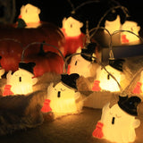 Halloween Ghost Lights LED String Lights Witch Broom Spooky Yard Decor Funny Halloween Decoration