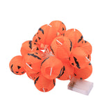 Halloween LED String Lights Spooky Party Decor Indoor Fabric Pumpkin Lights