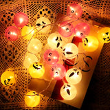 Halloween String Lights LED Pumpkin Ghost Candy Lights Holiday Party Bar Decor Lights Strip Wholesale