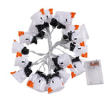 Halloween Ghost Lights LED String Lights Witch Broom Spooky Yard Decor Funny Halloween Decoration