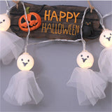 Halloween LED White Gauze Ghost String Light Hanging Party Decor