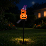 Halloween Solar Stake Lights Ghost Pumpkin Outdoor Yard Decor