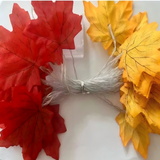 Halloween LED Pumpkin Maple Leaf String Light Yard Party Decor